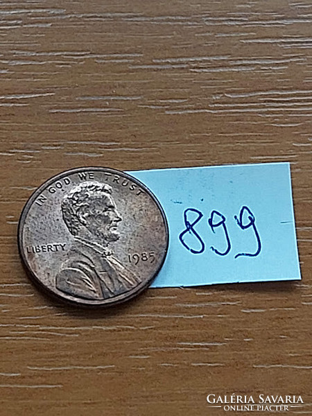 Usa 1 cent 1985 abraham lincoln zinc copper plated 899