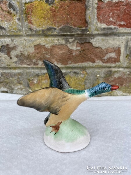 Wild duck ceramic figure from Bodrogkeresztúr