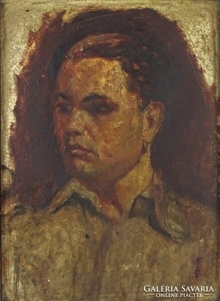 1Q270 xx. Century painter: portrait of a young male soldier