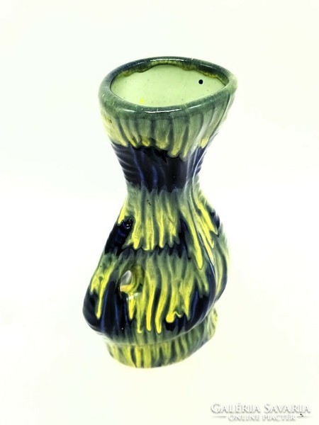 Retro vase, Hungarian applied art ceramics, marked, 25 cm