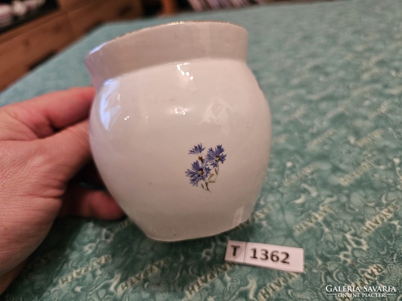 T1362 flower pattern belly mug