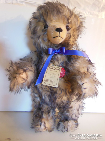 Teddy bear - new - hermann - 47 x 27 cm - plush - from collection - German - exclusive - perfect