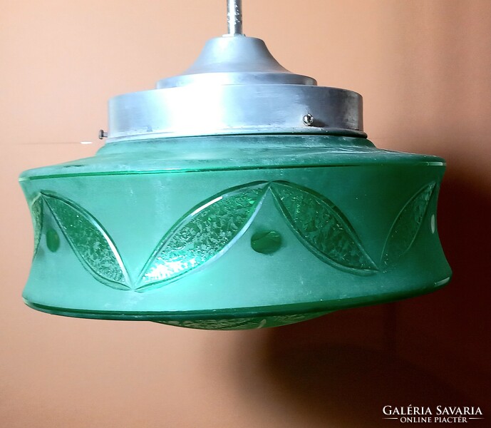 Bauhaus green ceiling lamp negotiable art deco design