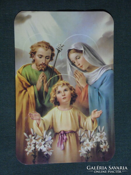 Card calendar, holiday, religion, little Jesus, graphic artist, 2000, (6)