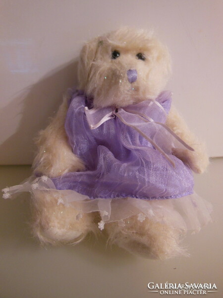 Teddy bear - 16 x 13 cm - glittery - plush - brand new - exclusive - German - flawless
