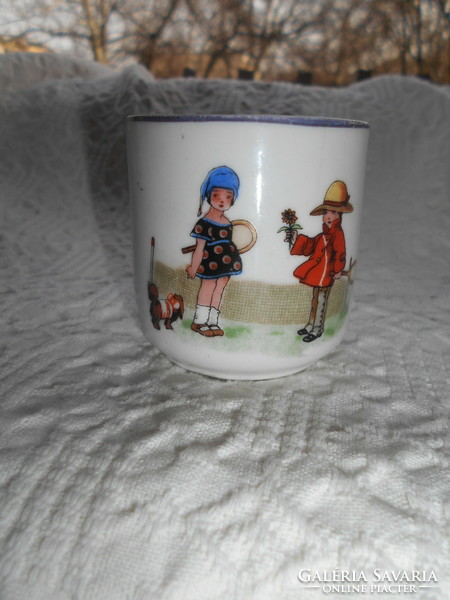 Zsolnay fairy-tale children's pattern cup -