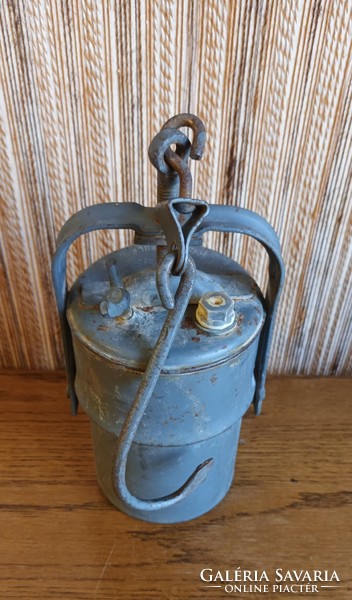 Antique aser Polish carbide mining lamp