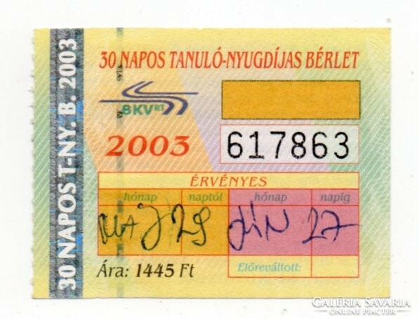 Bkv pass May 2003