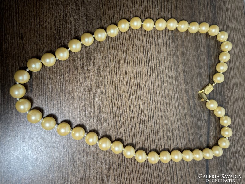 Eredeti klasszikus 18k arannyal futtatott Monet gyöngy nyaklánc a '70-es évekből