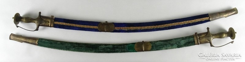1Q289 old large Indian decorative sword pair 94.5 Cm