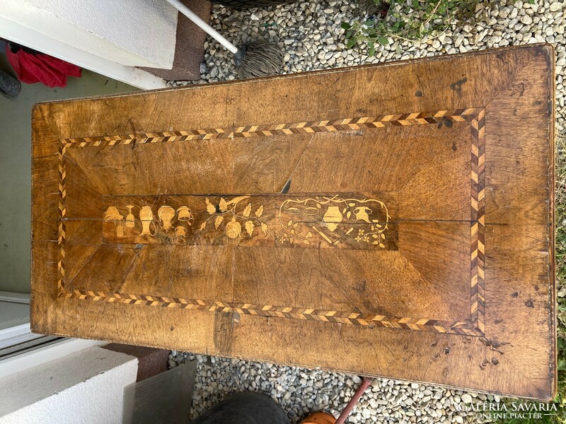 Antik, kinyitható szervírozó asztal ca. 1800...
