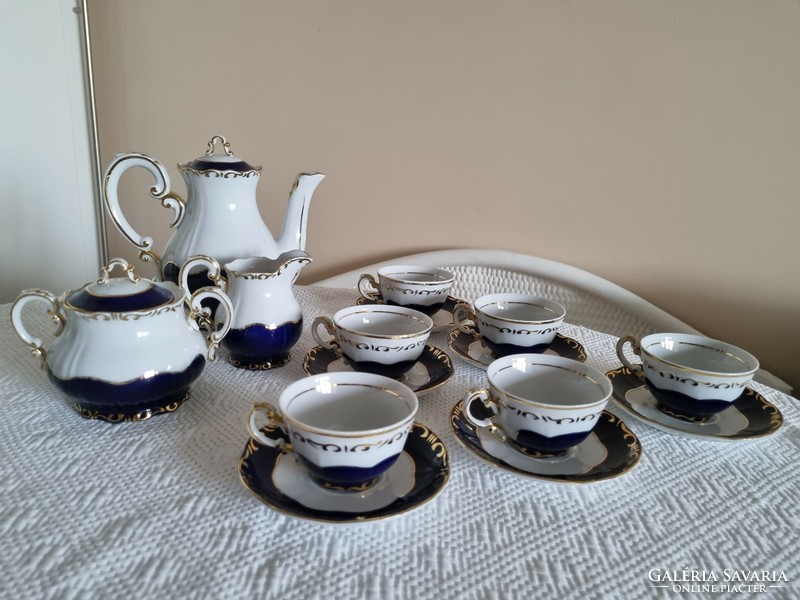 Zsolnay pompadour coffee set for sale