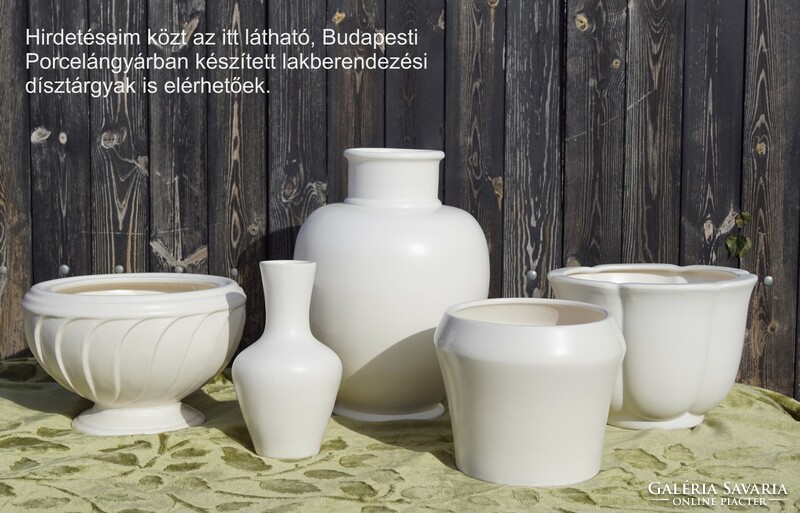 Rare Budapest porcelain factory / zsolnay / table vase