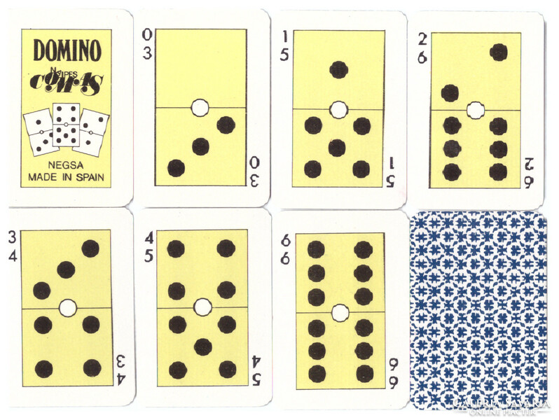 272. Domino card naipes comas 28 cards
