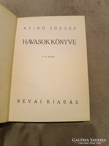 Nyírő József: Havasok könyve - Révai kiadás 1936