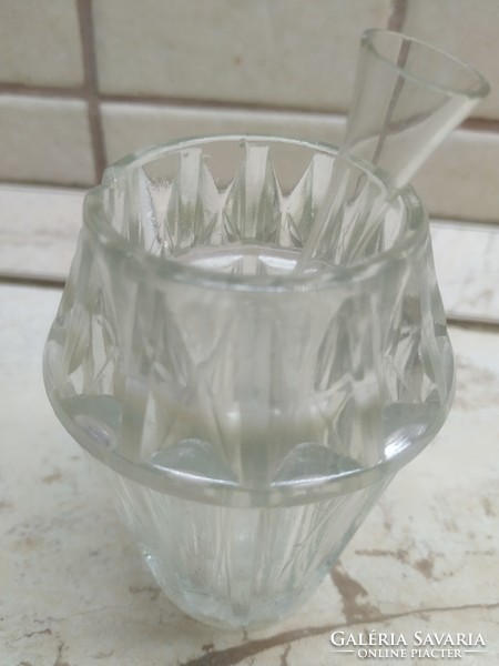 Glass vase for sale! Special bottle, in the vase a separate bottle for 1 flower!