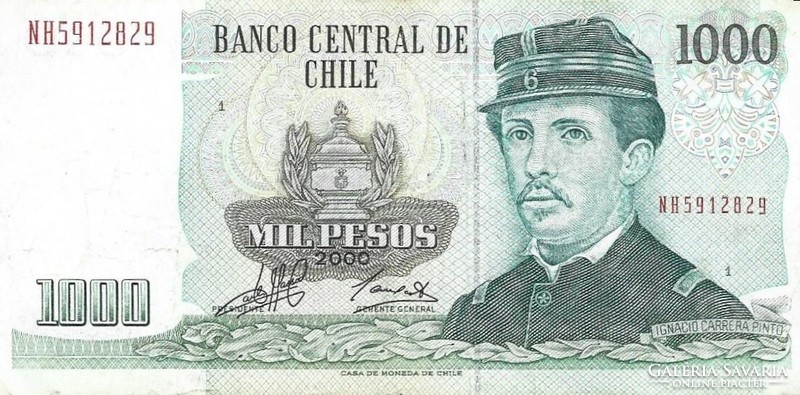 1000 mil pesos 2000 Chile