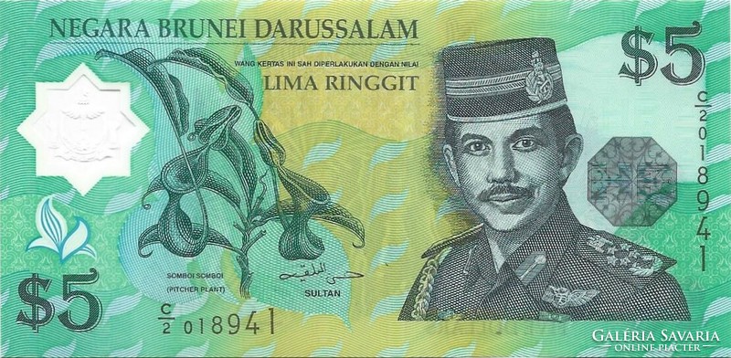 5 Ringgit 1996 Brunei Ounce Polymer