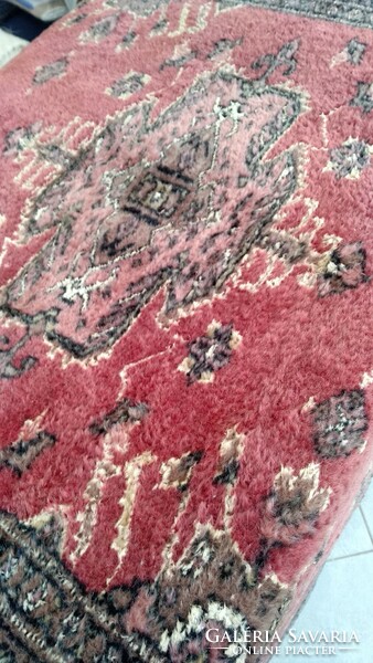 Szőnyeg, pakisztáni, selyemkontúros,  gyapjú  200 x 115 cm