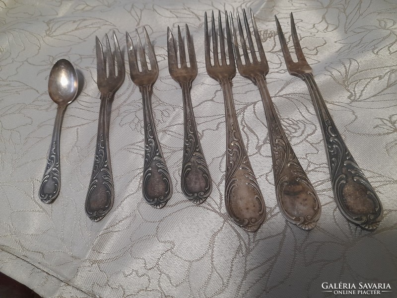 7 pieces of 100 silver-plated cutlery for replacement
