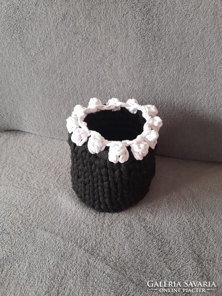 New crochet storage set with flower decoration