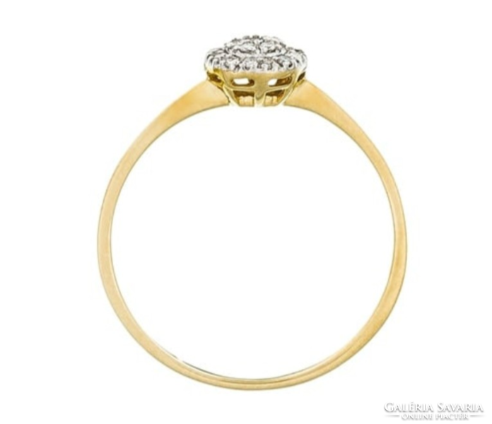 Diamond&co diamond ring, women's, 375 gold, new, engagement