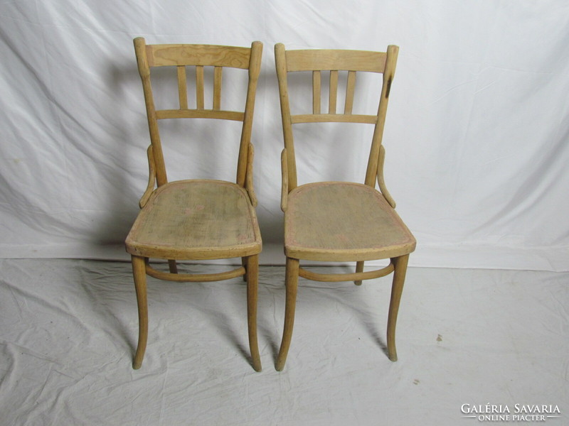 Antik Thonet szék 2db (csiszolt, restaurált)