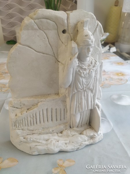 Római katona gipsz szobor kandalló vagy egyéb enteriőrbe illő dísz eladó!
