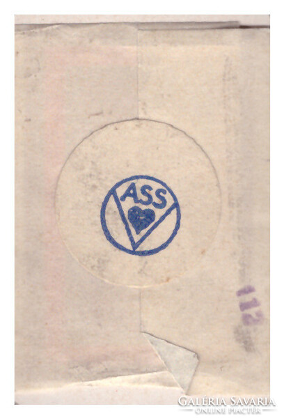 290. Pasziánsz kártya Bedo kártyakép ASS Altenburg 50 lap + 1 joker 1940 körül 37 X 55 mm