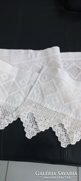 Old woven/embroidered drapery