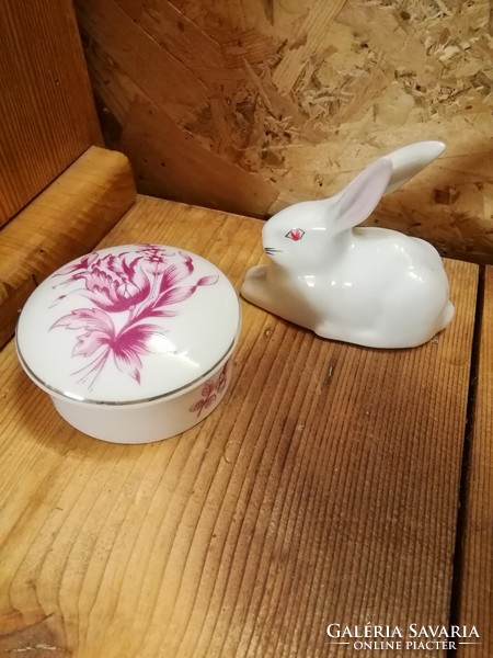 Ravenclaw porcelain bonbonnier, rabbit