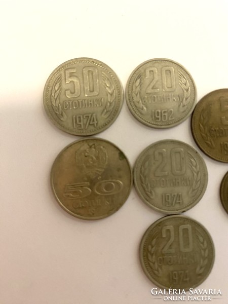12 coins Bulgaria stotinka stotinka 1962-1977 including an Olympic souvenir