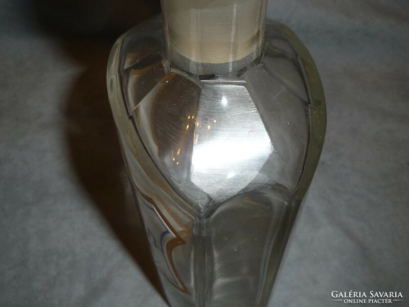 Antik patikai üveg patika üveg gyógyszertári üveg antik csiszolt gyógyszeres üveg nagyméretű