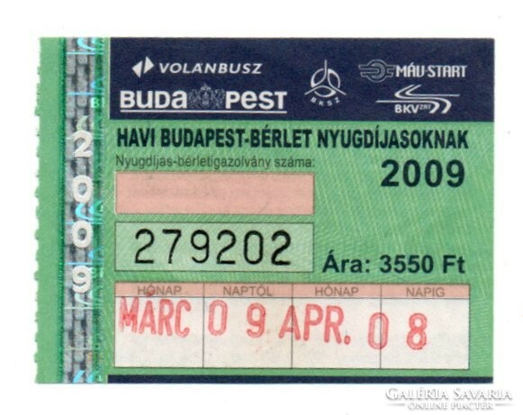Bkv pass March 2009