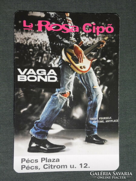 Card calendar, la rosa shoes, vaga bond clothing fashion store, Pécs plaza, 2002, (6)
