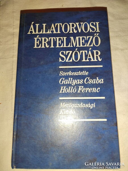 Csaba Gallyas – Ferenc holó (ed.): Veterinary interpretive dictionary