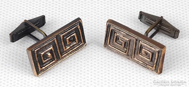 Pair of 1Q407 copper craftsman cufflinks