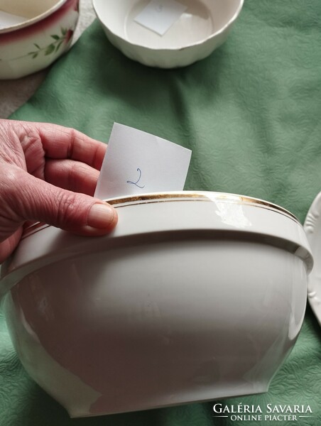 Ceramic (porcelain) bowls, old, Hungarian peasant