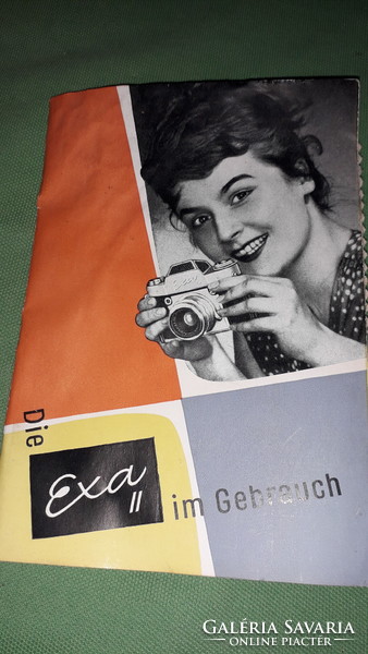 1964. Exa ii. German camera operating instructions, warranty letter, bill of lading according to photos