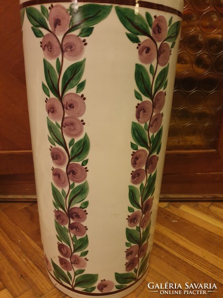A giant Fischer Emil vase or umbrella holder