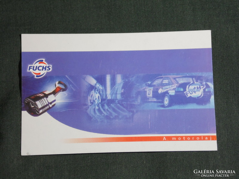 Card calendar, Fuchs motor oil, Ford rally car, 2002, (6)