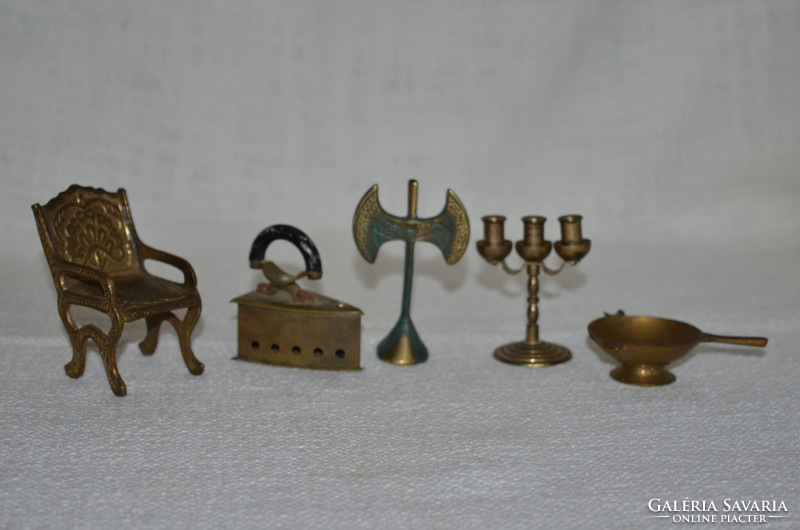 5 copper mini ornaments