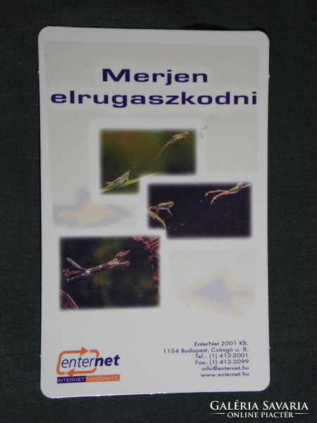 Kártyanaptár, Enternet, internet szolgáltató, Budapest, 2002, (6)