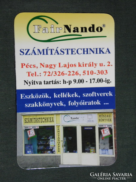 Card calendar, fairnando computer technology store, Pécs, 2002, (6)