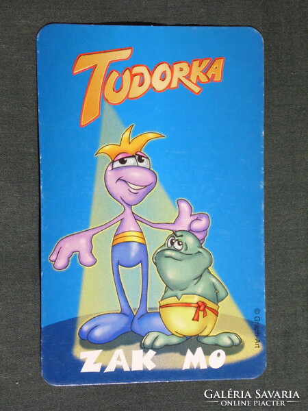 Card calendar, tudorka and tappancs children's magazines, graphic, humorous, 2002, (6)