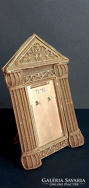 Hollywood regency handmade picture frame copper negotiable design