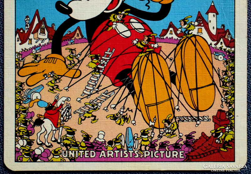 Retro Walt Disney képeslap  - Mickey Mouse  Guliver
