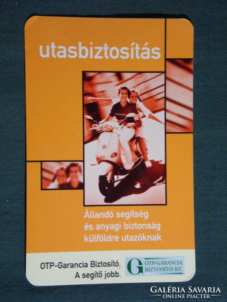 Card calendar, otp guarantee insurance rt. , Travel insurance, motorcycle, scooter, youth, 2003, (6)
