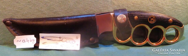 Vadásztór/ taktikai kés / - spanyol M.NIETO 440C / 13.5+12 cm/ 400 gramm felfőzhető bőr tokjában /