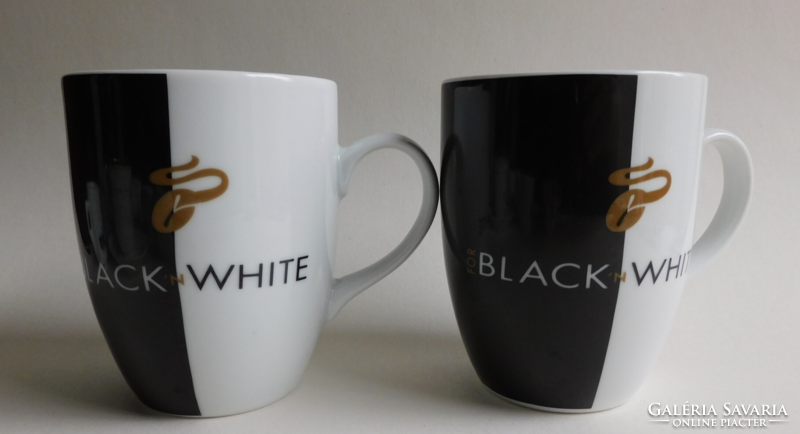 Tchibo black&white mugs in pairs